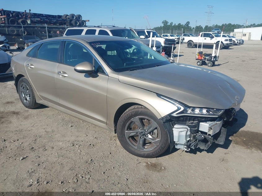 2021 Kia K5 VIN 5XXG14J26MG079939 IAAI salvage auction — FRONT & REAR, Salvage Title, sold $25 on 2026-07-24 (photo 1)