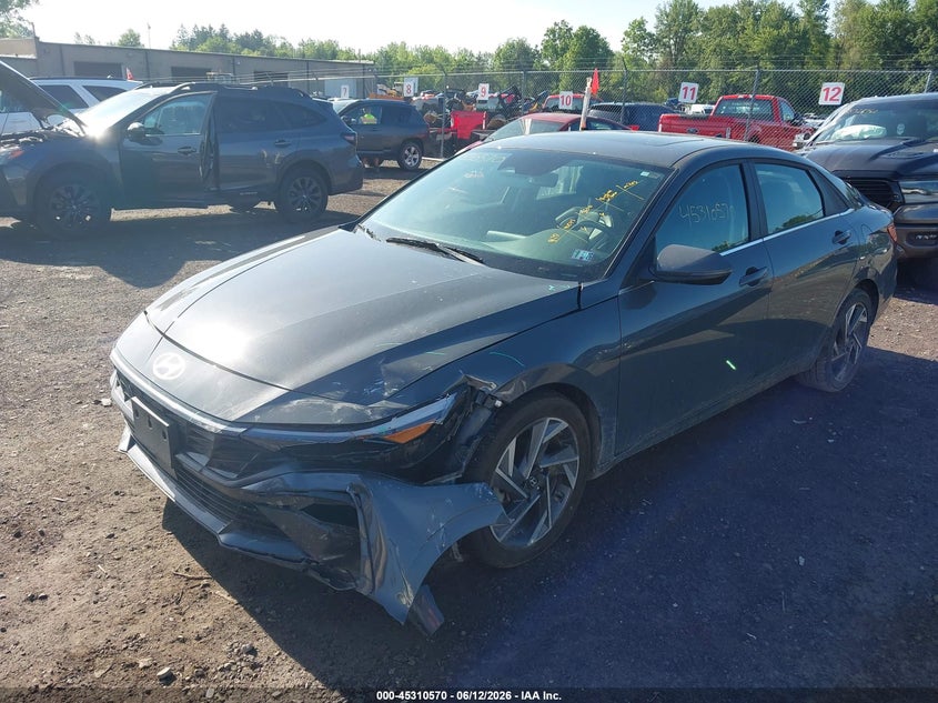 2025 Hyundai Elantra VIN KMHLP4DG6SU927051 IAAI salvage auction — LEFT FRONT, Salvage (Pennsylvania), sold $7,200 on 2026-07-10 (photo 2)
