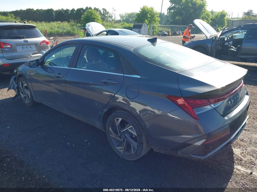 2025 Hyundai Elantra VIN KMHLP4DG6SU927051 IAAI salvage auction — LEFT FRONT, Salvage (Pennsylvania), sold $7,200 on 2026-07-10 (photo 3)