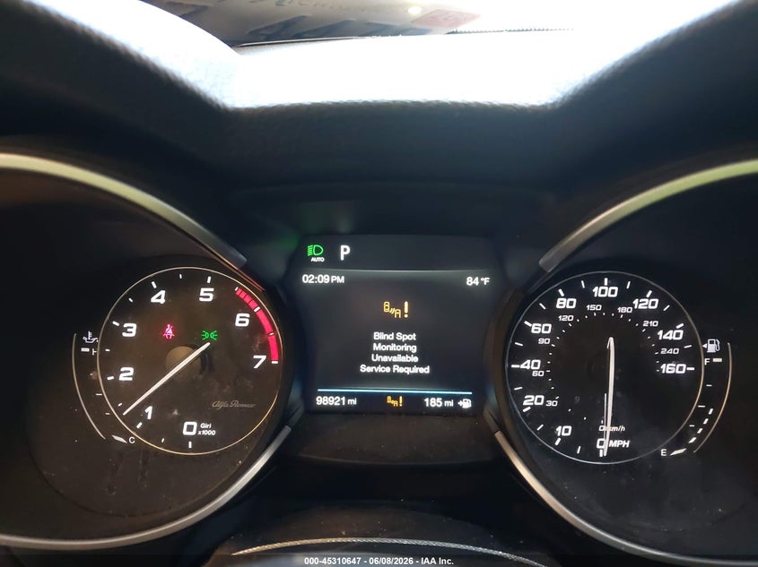 2019 Alfa romeo Stelvio VIN ZASPAKBN0K7C50954 IAAI salvage auction — REAR END, Salvage Title, sold $4,150 on 2026-07-28 (photo 7)