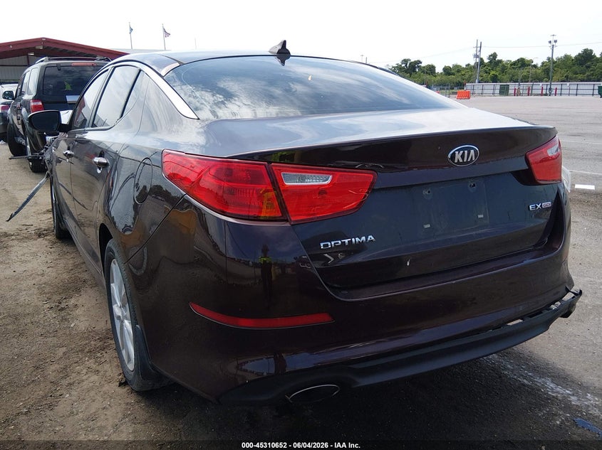 2014 Kia Optima VIN 5XXGN4A74EG329986 IAAI salvage auction — FRONT END, Salvage Title, sold $250 on 2026-07-20 (photo 3)