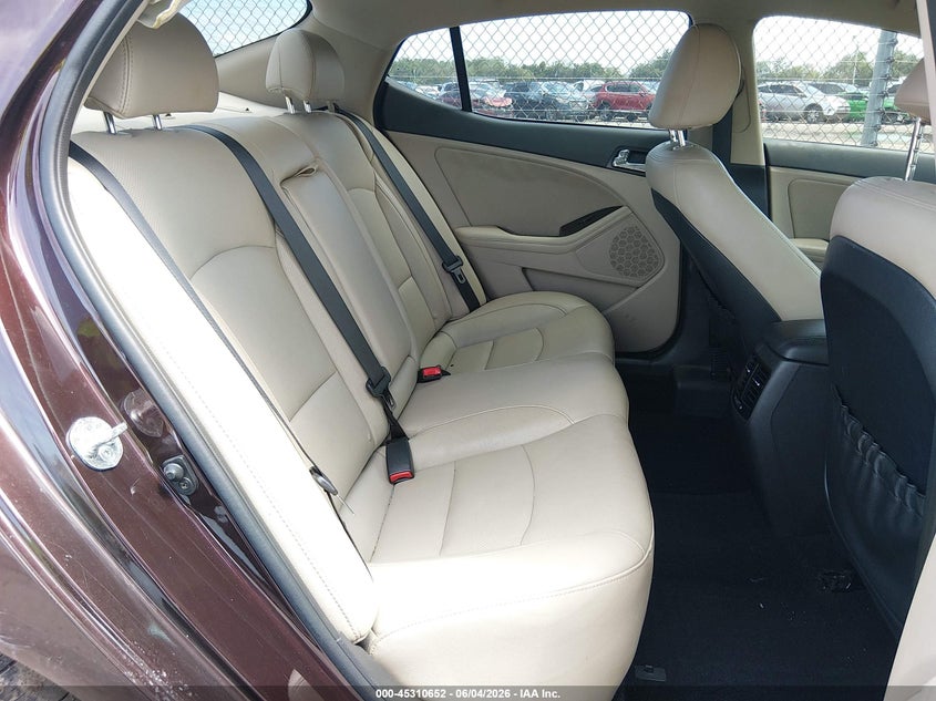 2014 Kia Optima VIN 5XXGN4A74EG329986 IAAI salvage auction — FRONT END, Salvage Title, sold $250 on 2026-07-20 (photo 8)