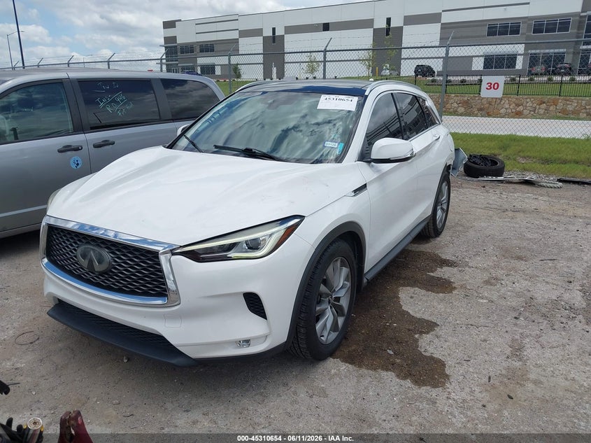 2019 Infiniti Qx50 VIN 3PCAJ5M17KF148152 IAAI salvage auction — REAR END, Original (Texas), sold $5,200 on 2026-07-31 (photo 2)