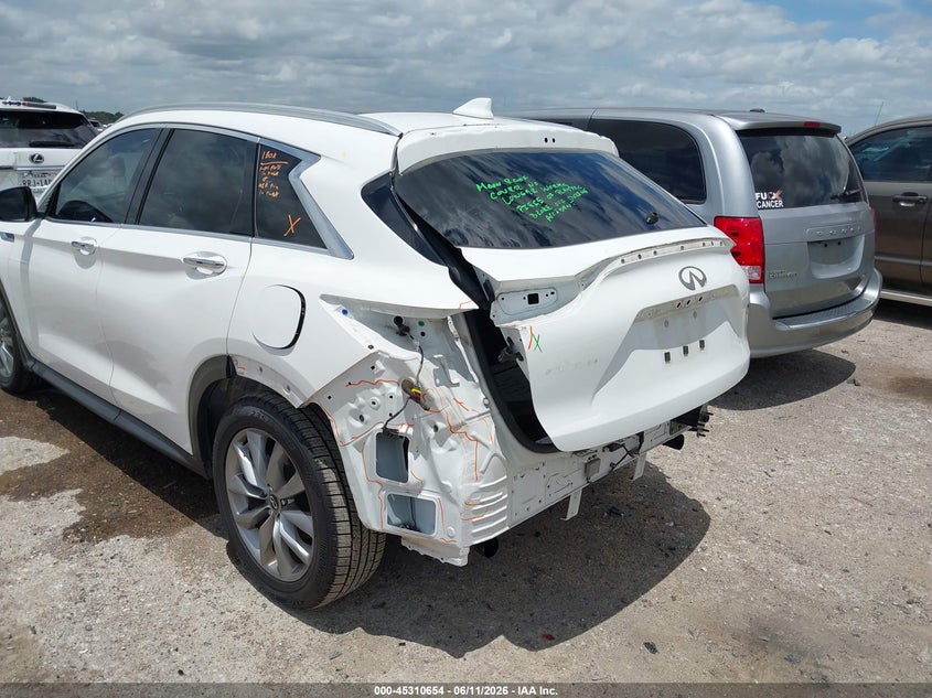 2019 Infiniti Qx50 VIN 3PCAJ5M17KF148152 IAAI salvage auction — REAR END, Original (Texas), sold $5,200 on 2026-07-31 (photo 6)