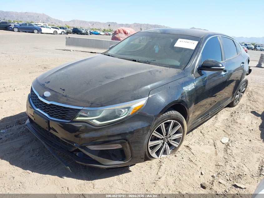 2019 Kia Optima VIN 5XXGT4L34KG371103 IAAI salvage auction — LEFT REAR, Salvage Title, sold $1,400 on 2026-07-21 (photo 2)