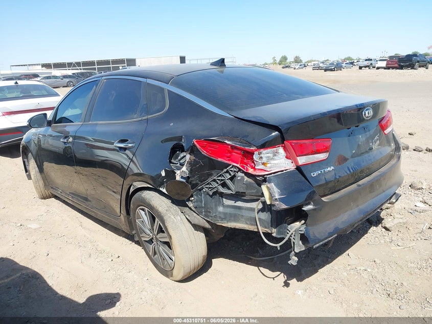 2019 Kia Optima VIN 5XXGT4L34KG371103 IAAI salvage auction — LEFT REAR, Salvage Title, sold $1,400 on 2026-07-21 (photo 6)