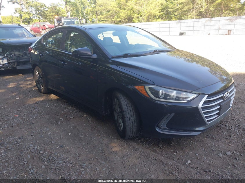 2018 Hyundai Elantra VIN KMHD84LF9JU512461 IAAI salvage auction — REAR END, Salvage (New Jersey), sold $2,250 on 2026-07-22 (photo 1)