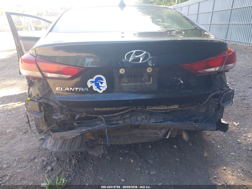 2018 Hyundai Elantra VIN KMHD84LF9JU512461 IAAI salvage auction — REAR END, Salvage (New Jersey), sold $2,250 on 2026-07-22 (photo 6)