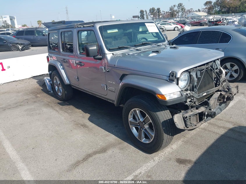 2021 Jeep Wrangler / VIN 1C4HJXEN3MW592851 IAAI salvage auction — FRONT END, Salvage Title, sold $8,100 on 2026-07-30 (photo 1)
