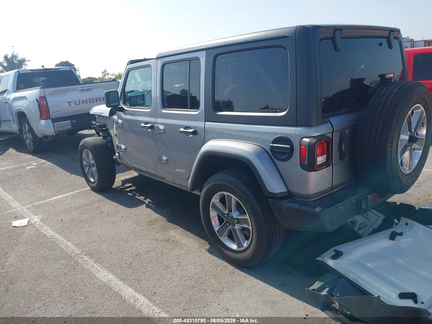 2021 Jeep Wrangler / VIN 1C4HJXEN3MW592851 IAAI salvage auction — FRONT END, Salvage Title, sold $8,100 on 2026-07-30 (photo 3)