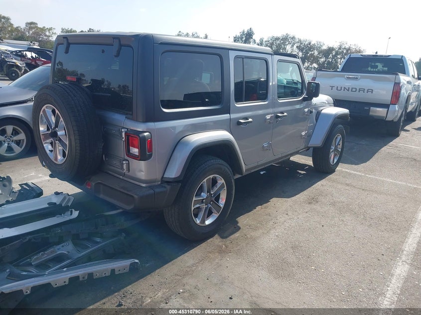 2021 Jeep Wrangler / VIN 1C4HJXEN3MW592851 IAAI salvage auction — FRONT END, Salvage Title, sold $8,100 on 2026-07-30 (photo 4)