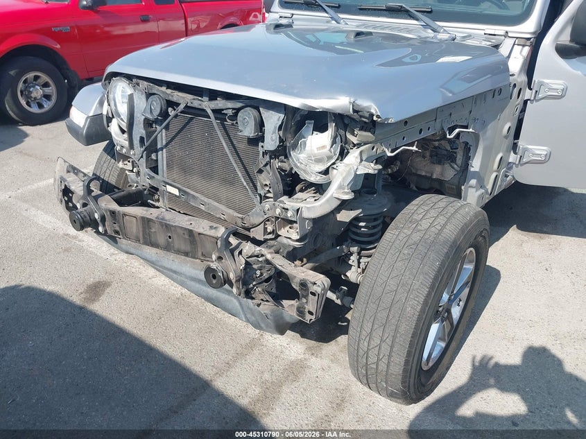 2021 Jeep Wrangler / VIN 1C4HJXEN3MW592851 IAAI salvage auction — FRONT END, Salvage Title, sold $8,100 on 2026-07-30 (photo 6)