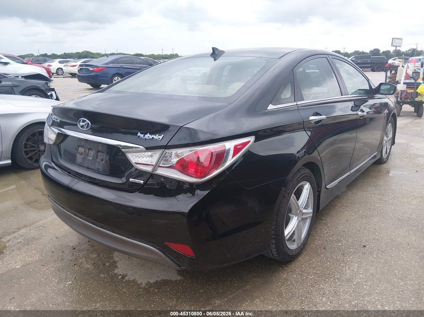 2013 Hyundai Sonata VIN KMHEC4A43DA099088 IAAI salvage auction — NORMAL WEAR, Salvage Title, sold $725 on 2026-07-20 (photo 4)