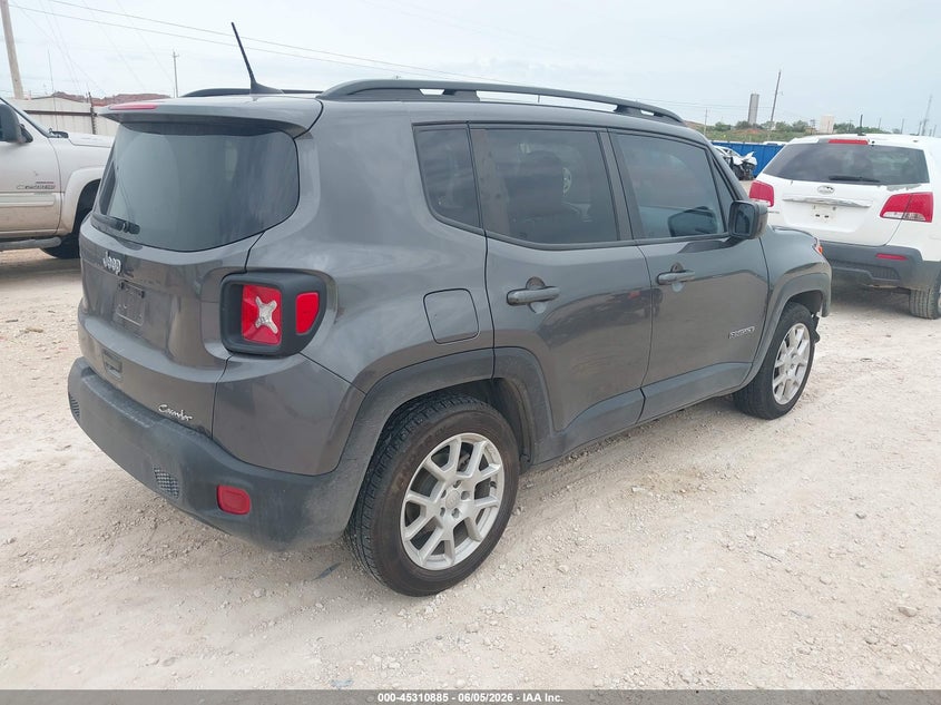 2020 Jeep Renegade VIN ZACNJABB0LPL70089 IAAI salvage auction — FRONT END, Original (Texas), sold $2,800 on 2026-08-13 (photo 4)