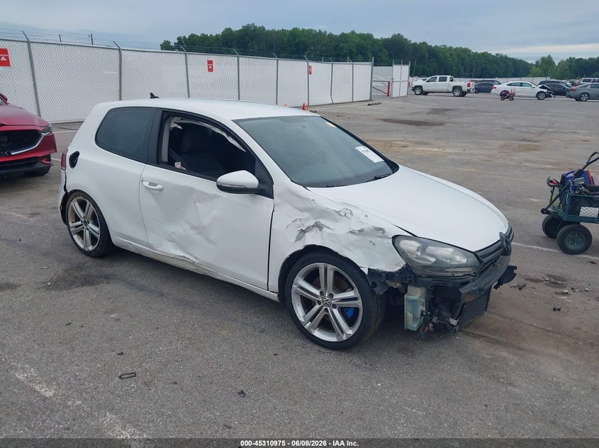 2012 Volkswagen Golf VIN WVWBM7AJXCW147117 IAAI salvage auction — FRONT END, Salvage Title, sold $725 on 2026-07-16 (photo 1)
