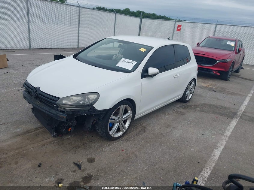 2012 Volkswagen Golf VIN WVWBM7AJXCW147117 IAAI salvage auction — FRONT END, Salvage Title, sold $725 on 2026-07-16 (photo 2)