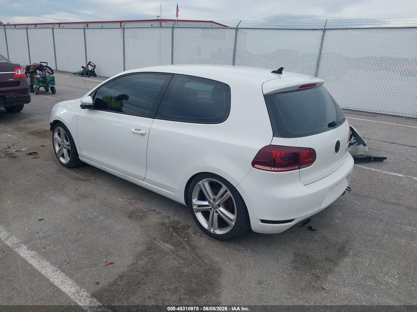 2012 Volkswagen Golf VIN WVWBM7AJXCW147117 IAAI salvage auction — FRONT END, Salvage Title, sold $725 on 2026-07-16 (photo 3)