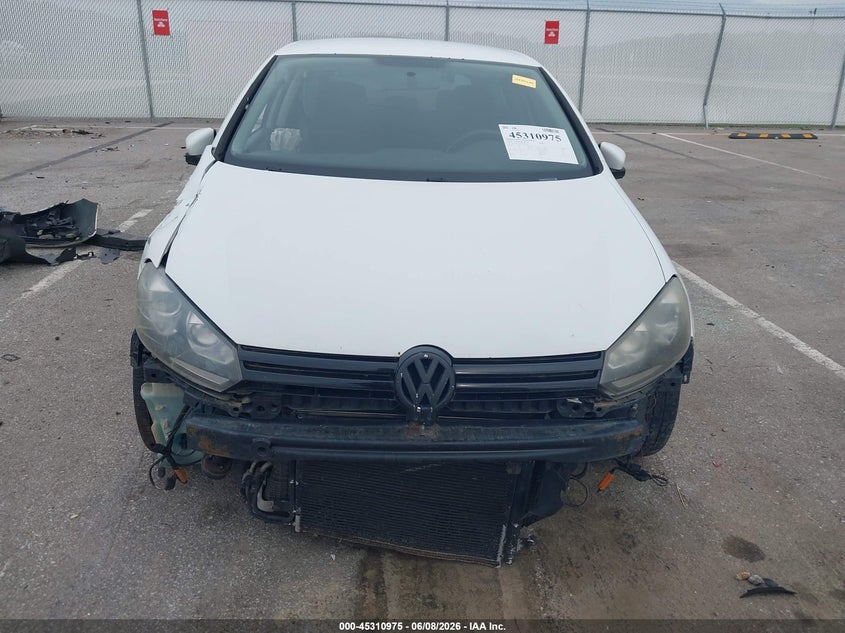 2012 Volkswagen Golf VIN WVWBM7AJXCW147117 IAAI salvage auction — FRONT END, Salvage Title, sold $725 on 2026-07-16 (photo 6)