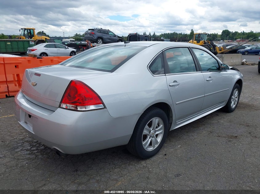 2012 Chevrolet Impala VIN 2G1WF5E36C1328579 IAAI salvage auction — LEFT FRONT, Salvage Title, sold $250 on 2026-07-09 (photo 4)