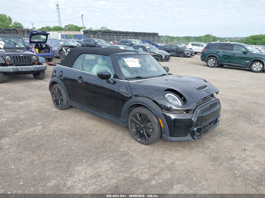 2022 Mini Convertible VIN WMW43DL02N3N46684 IAAI salvage auction — SIDE, Salvage Title, sold $4,050 on 2026-07-24 (photo 1)