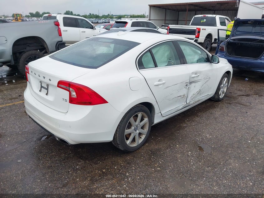 2016 Volvo S60 VIN YV126MFK0G1399823 IAAI salvage auction — SIDE, Salvage (Texas), sold $600 on 2026-07-31 (photo 4)