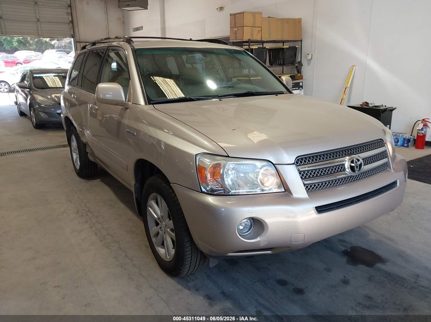 2007 Toyota Highlander VIN JTEEW21A570045819 IAAI salvage auction — SIDE, Salvage (North Carolina), sold $1,450 on 2026-07-16 (photo 1)