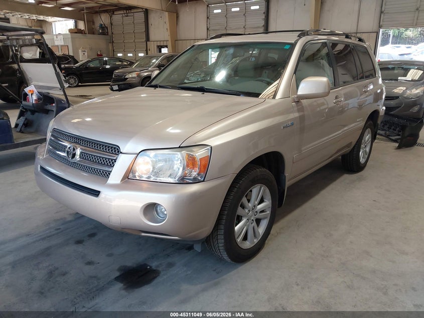 2007 Toyota Highlander VIN JTEEW21A570045819 IAAI salvage auction — SIDE, Salvage (North Carolina), sold $1,450 on 2026-07-16 (photo 2)