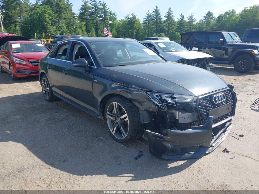 2018 Audi A4 VIN WAUENAF41JA061034 IAAI salvage auction — FRONT END, Salvage (Vermont), sold $6,325 on 2026-07-28 (photo 6)