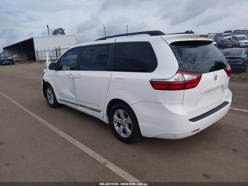 2015 Toyota Sienna VIN 5TDKK3DC5FS663210 IAAI salvage auction — LEFT FRONT, Salvage Title, sold $3,750 on 2026-07-16 (photo 3)