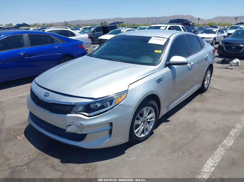 2018 Kia Optima VIN 5XXGT4L39JG232969 IAAI salvage auction — LEFT FRONT, Salvage Title, sold $2,050 on 2026-07-25 (photo 6)