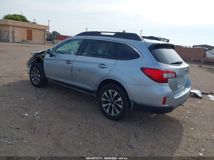 2017 Subaru Outback VIN 4S4BSAKC5H3320713 IAAI salvage auction — SIDE, Original (Texas), sold $5,100 on 2026-07-05 (photo 3)