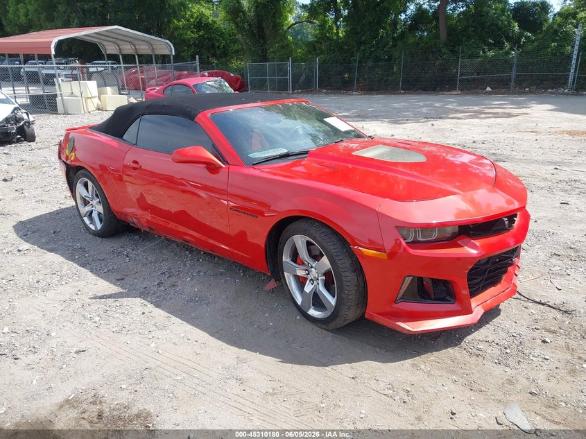 2011 Chevrolet Camaro VIN 2G1FK3DJ3B9211638 IAAI salvage auction — FRONT & REAR, Salvage (Georgia), sold $3,750 on 2026-07-09 (photo 1)
