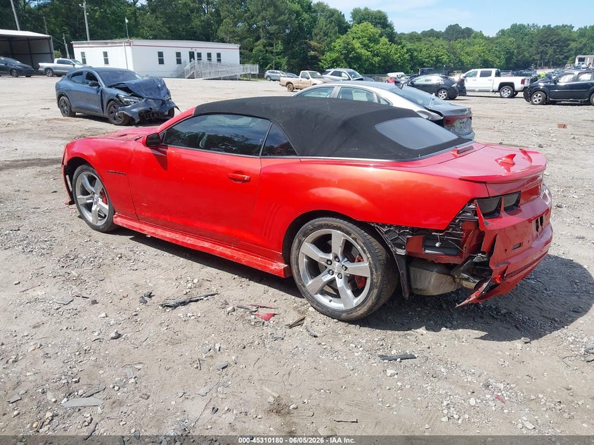2011 Chevrolet Camaro VIN 2G1FK3DJ3B9211638 IAAI salvage auction — FRONT & REAR, Salvage (Georgia), sold $3,750 on 2026-07-09 (photo 3)