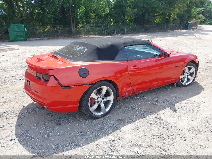 2011 Chevrolet Camaro VIN 2G1FK3DJ3B9211638 IAAI salvage auction — FRONT & REAR, Salvage (Georgia), sold $3,750 on 2026-07-09 (photo 4)