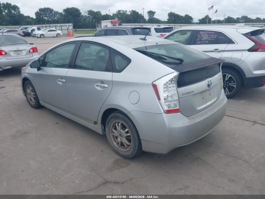 2010 Toyota Prius VIN JTDKN3DU4A0209011 IAAI salvage auction — NORMAL WEAR, Original (Texas), sold $1,375 on 2026-07-21 (photo 3)