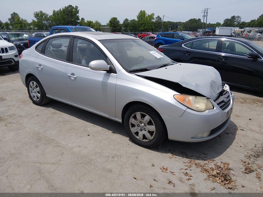2007 Hyundai Elantra VIN KMHDU46D87U172458 IAAI salvage auction — FRONT & REAR, Clear (Virginia), sold $275 on 2026-07-24 (photo 1)