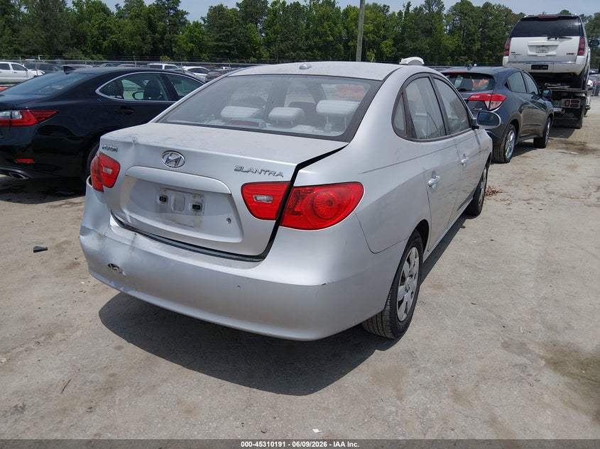 2007 Hyundai Elantra VIN KMHDU46D87U172458 IAAI salvage auction — FRONT & REAR, Clear (Virginia), sold $275 on 2026-07-24 (photo 4)