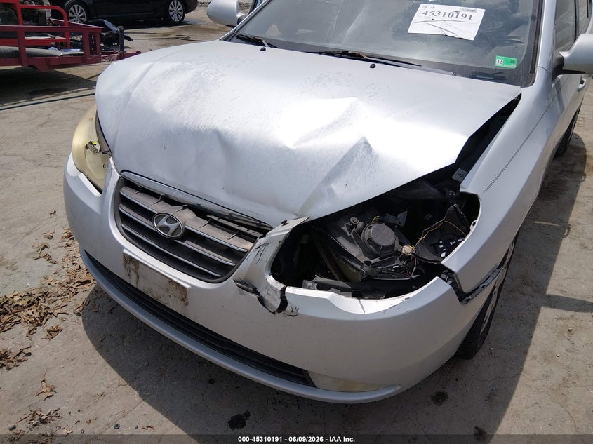 2007 Hyundai Elantra VIN KMHDU46D87U172458 IAAI salvage auction — FRONT & REAR, Clear (Virginia), sold $275 on 2026-07-24 (photo 6)