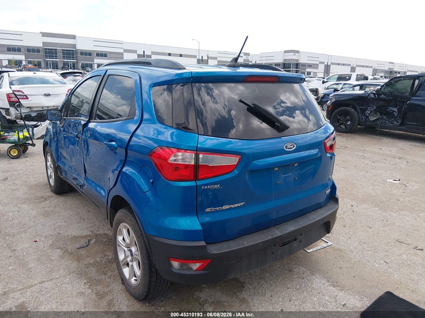 2020 Ford Ecosport VIN MAJ3S2GE2LC313712 IAAI salvage auction — LEFT SIDE, Salvage (Texas), sold $375 on 2026-07-28 (photo 3)