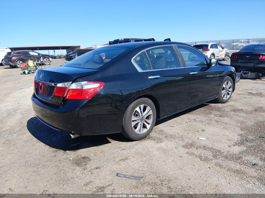 2013 Honda Accord VIN 1HGCR2F31DA146084 IAAI salvage auction — LEFT FRONT, Clear (Indiana), sold $1,500 on 2026-07-29 (photo 4)