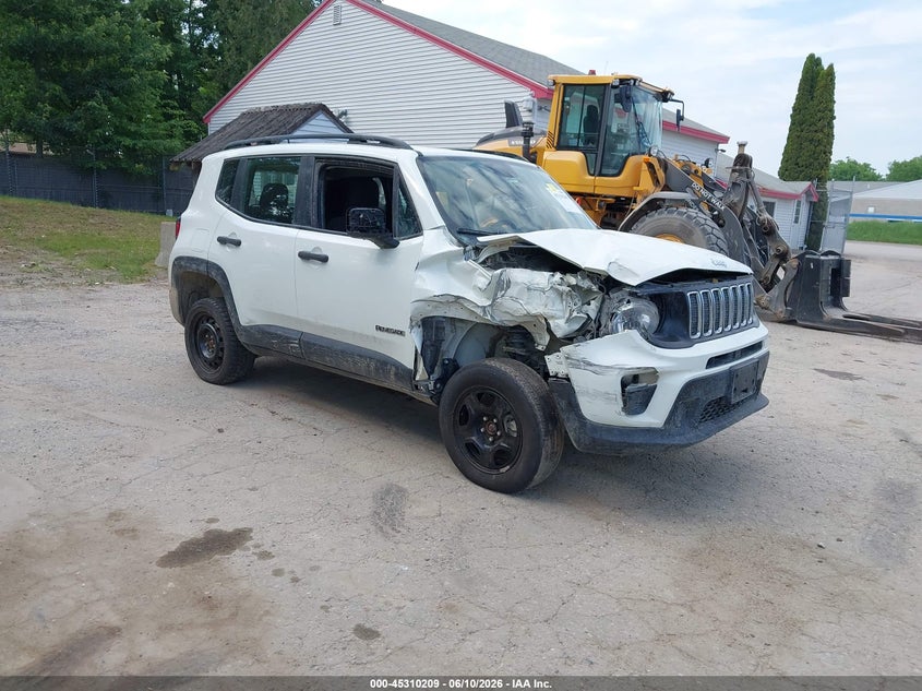 2019 Jeep Renegade VIN ZACNJBAB0KPK84996 IAAI salvage auction — RIGHT FRONT, Salvage (Maine), sold $1,025 on 2026-07-20 (photo 1)
