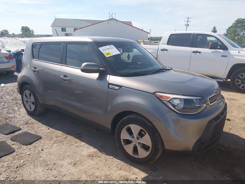 2016 Kia Soul VIN KNDJN2A21G7289862 IAAI salvage auction — REAR END, Salvage Title, sold $600 on 2026-07-22 (photo 1)
