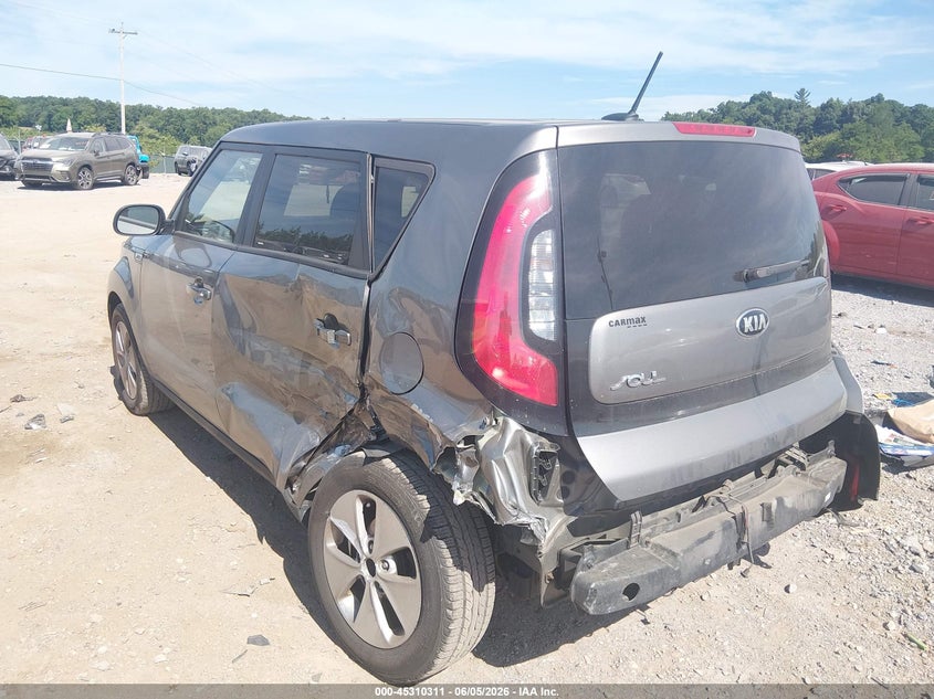 2016 Kia Soul VIN KNDJN2A21G7289862 IAAI salvage auction — REAR END, Salvage Title, sold $600 on 2026-07-22 (photo 6)