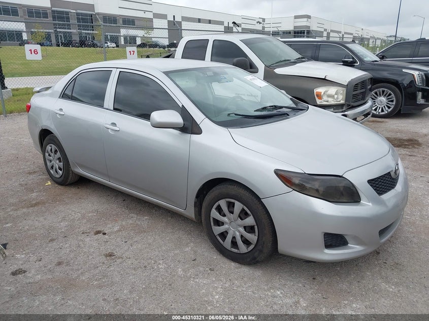 2009 Toyota Corolla VIN JTDBL40E099032619 IAAI salvage auction — LEFT REAR, Original (Texas), sold $1,475 on 2026-07-21 (photo 1)