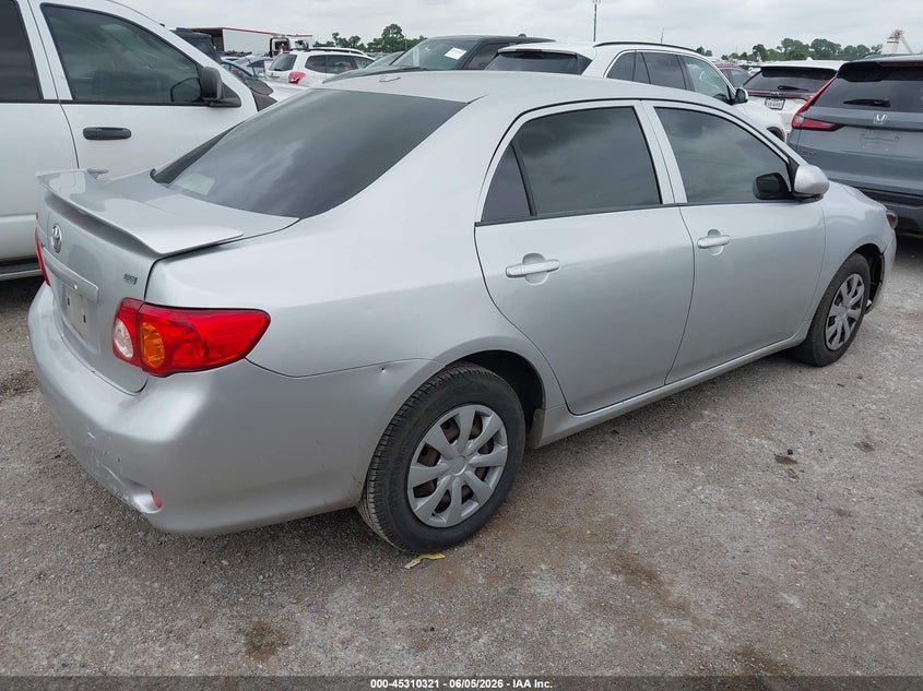 2009 Toyota Corolla VIN JTDBL40E099032619 IAAI salvage auction — LEFT REAR, Original (Texas), sold $1,475 on 2026-07-21 (photo 4)