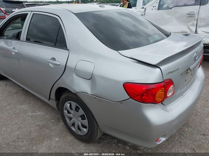 2009 Toyota Corolla VIN JTDBL40E099032619 IAAI salvage auction — LEFT REAR, Original (Texas), sold $1,475 on 2026-07-21 (photo 6)