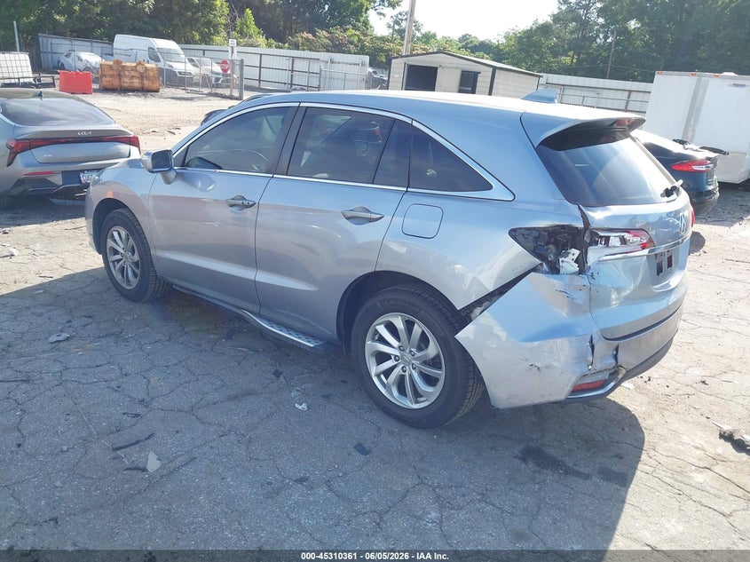 2016 Acura Rdx VIN 5J8TB4H59GL022944 IAAI salvage auction — REAR END, Salvage Title, sold $1,700 on 2026-08-26 (photo 3)