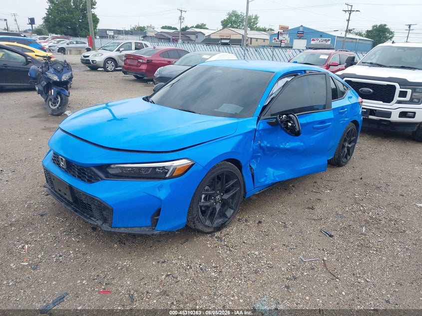 2026 Honda Civic VIN 19XFL2H89TE017348 IAAI salvage auction — SIDE, Salvage (Illinois), sold $8,600 on 2026-07-28 (photo 2)