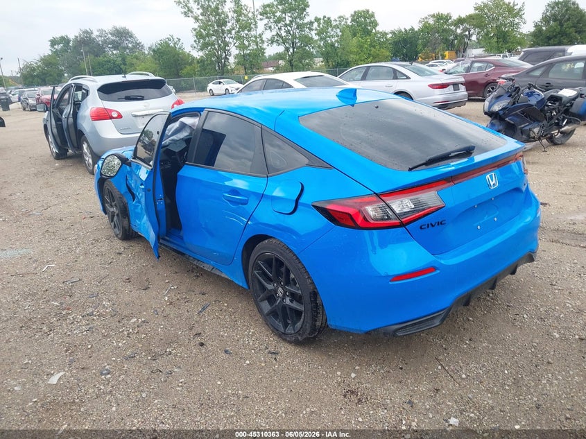 2026 Honda Civic VIN 19XFL2H89TE017348 IAAI salvage auction — SIDE, Salvage (Illinois), sold $8,600 on 2026-07-28 (photo 3)