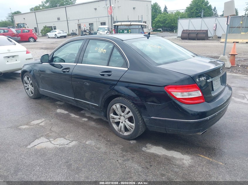 2009 Mercedes-benz C class VIN WDDGF81XX9F233584 IAAI salvage auction — ENGINE DAMAGE, Salvage (Illinois), sold $350 on 2026-07-13 (photo 3)